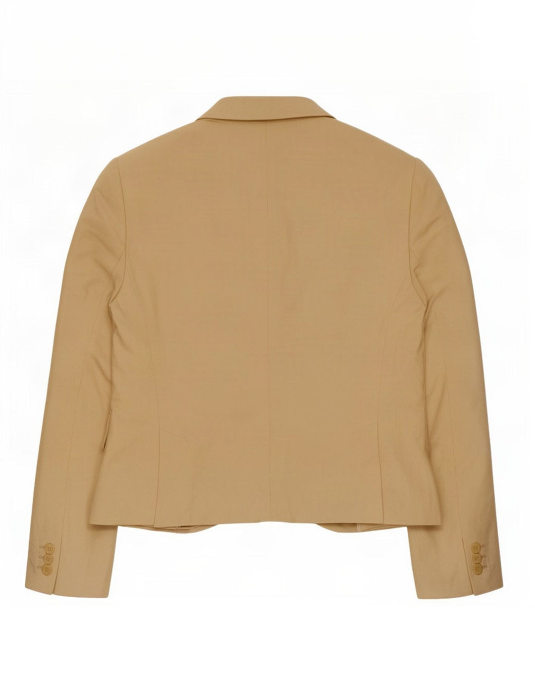 Massimo Dutti Γυναικείο Μπουφάν σακάκι με 1 κουμπί EU 44 XL Μπεζ λινό