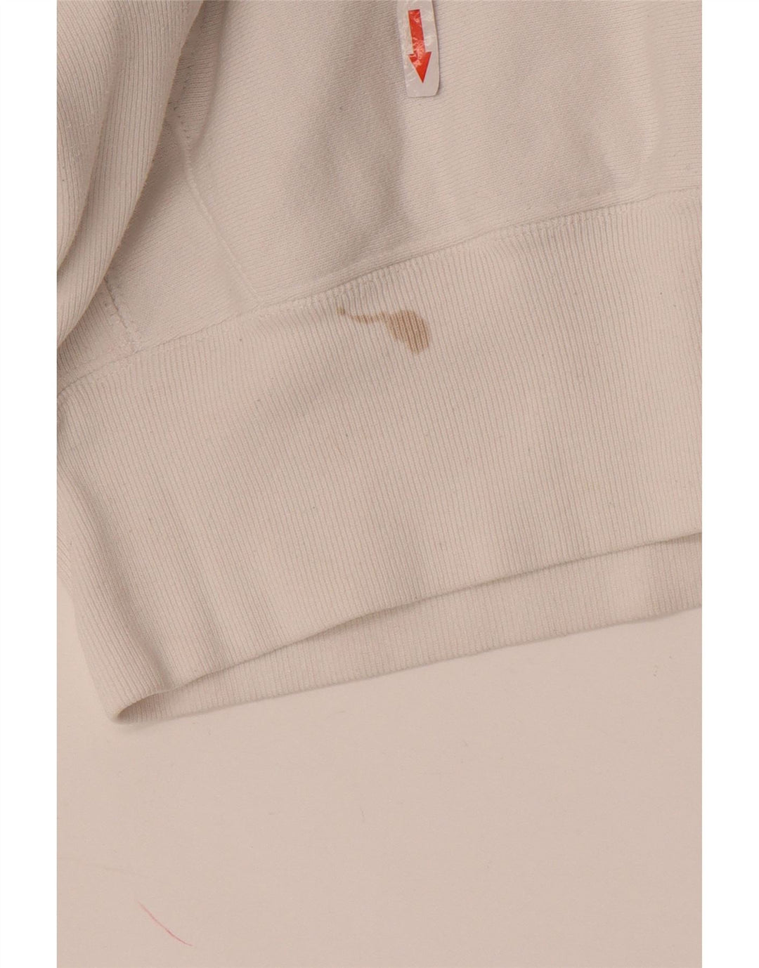 Champion Mens Hoodie Jumper Μικρό λευκό βαμβακερό