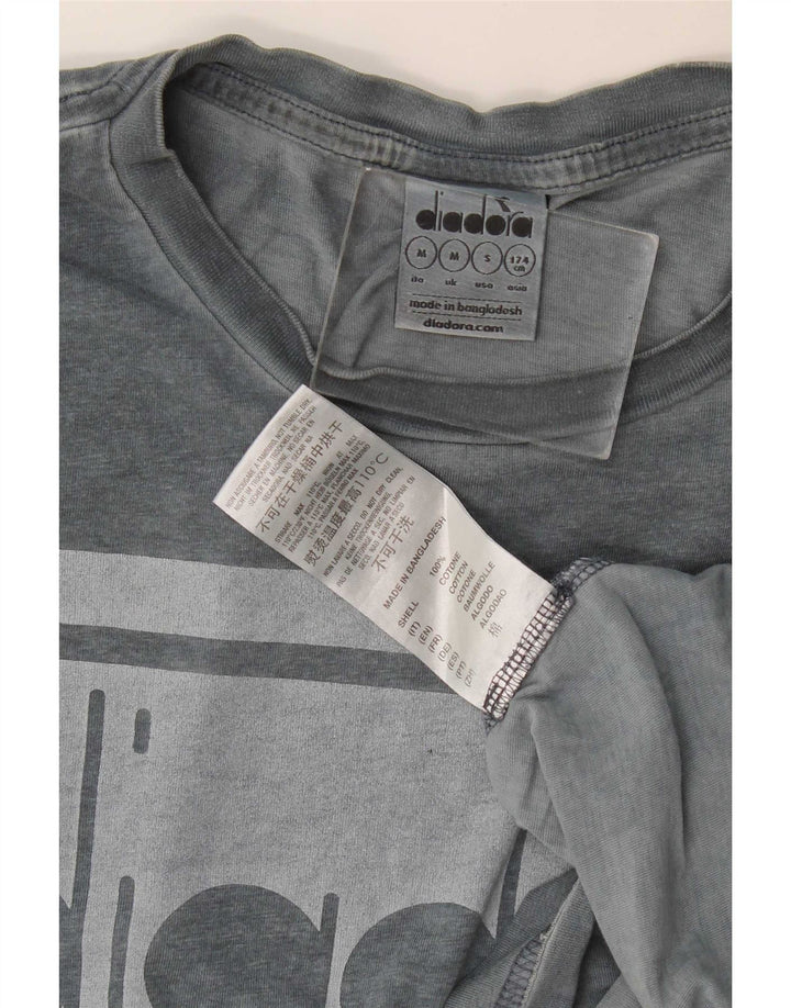 Ανδρικό γραφικό T-Shirt Diadora Top Μεσαίο γκρι βαμβακερό