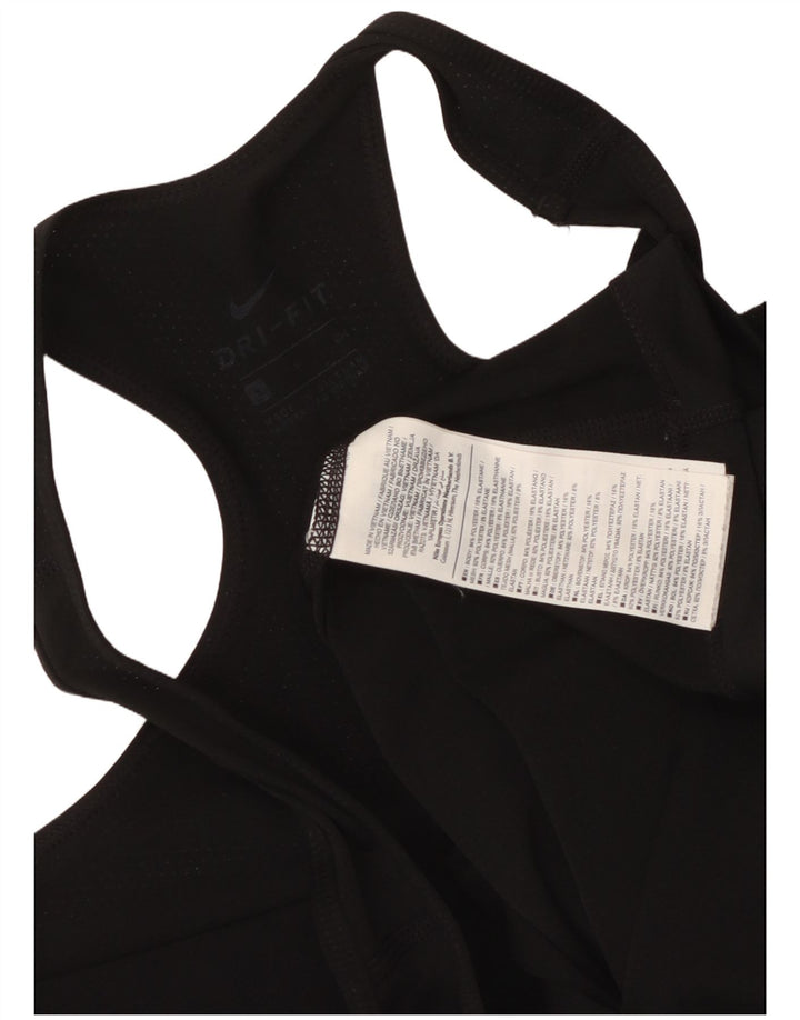 Γυναικείο γραφικό γιλέκο Nike τοπ UK 10 Small Black Polyester