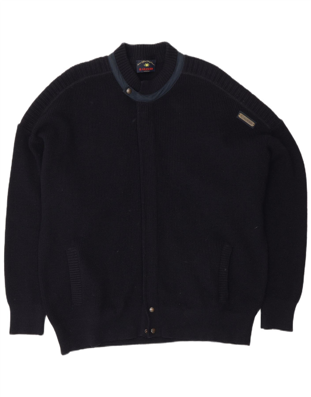 Ανδρικό πουλόβερ με ζακέτα Il Granchio XL Navy Blue