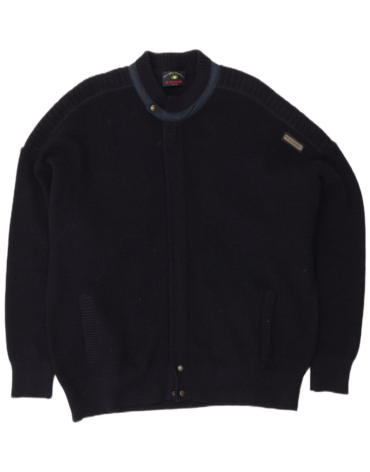 Ανδρικό πουλόβερ με ζακέτα Il Granchio XL Navy Blue