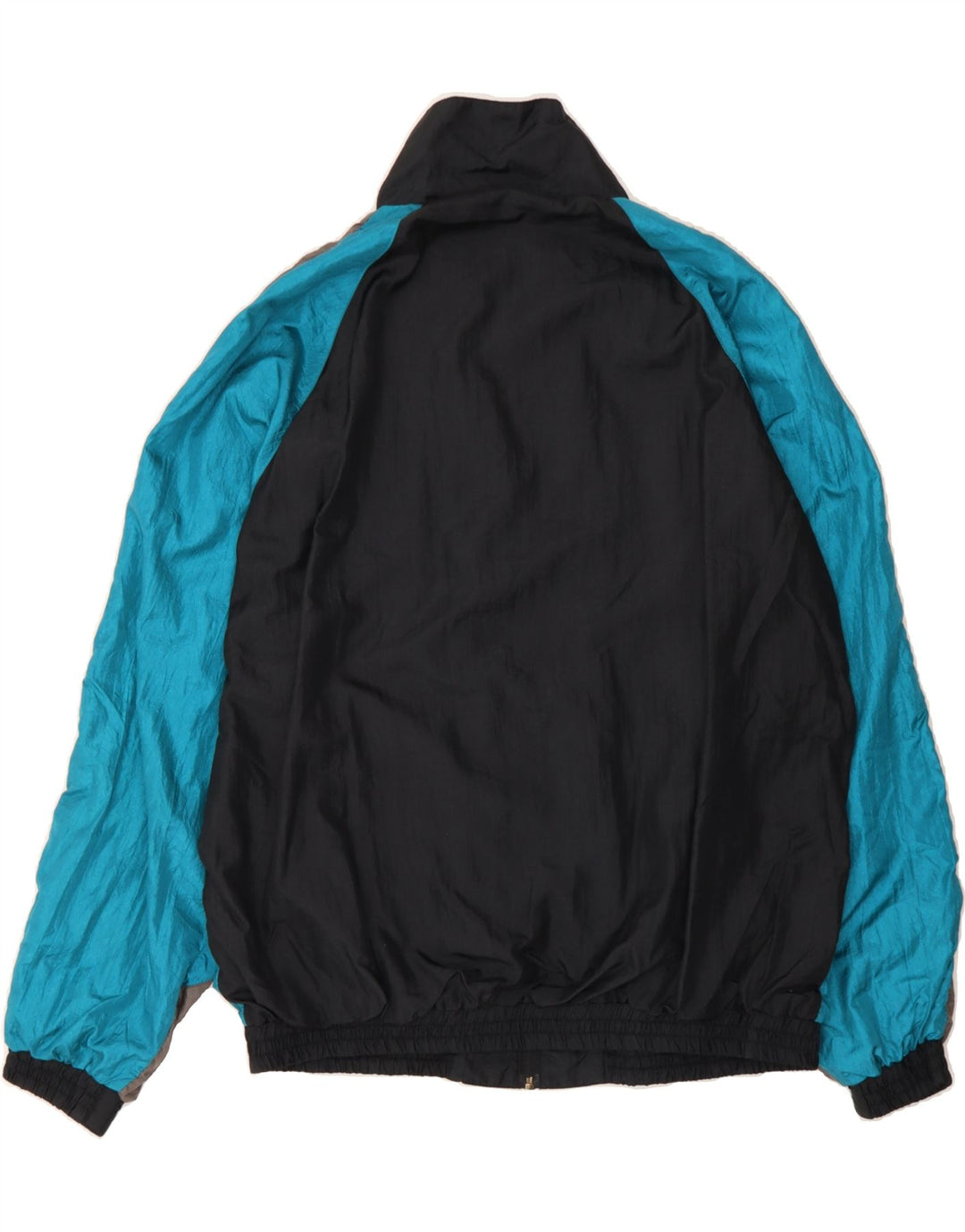 C&A Mens Tracksuit Top Jacket XL Black Colourblock Vintage C&A and Second-Hand C&A from Messina Hembry 