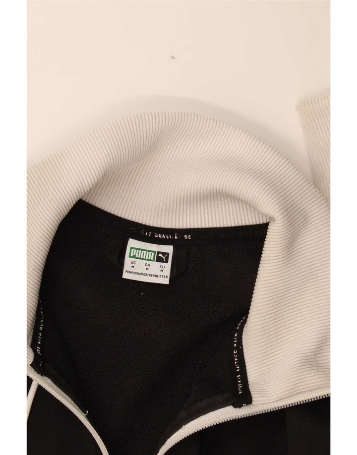 Puma Γυναικεία φόρμα Crop Top Jacket UK 14 Medium Black Colourblock