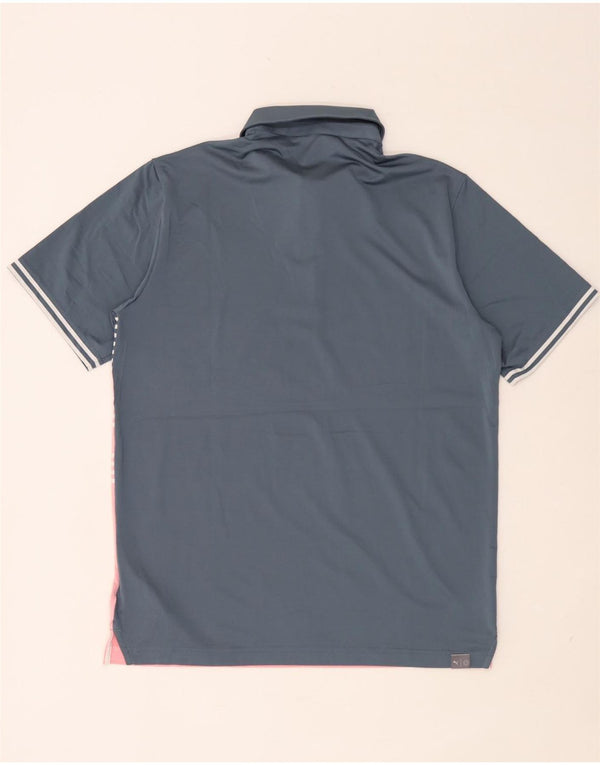 Ανδρικό πουκάμισο Polo Puma με μεσαίο μπλε ριγέ πολυεστέρα