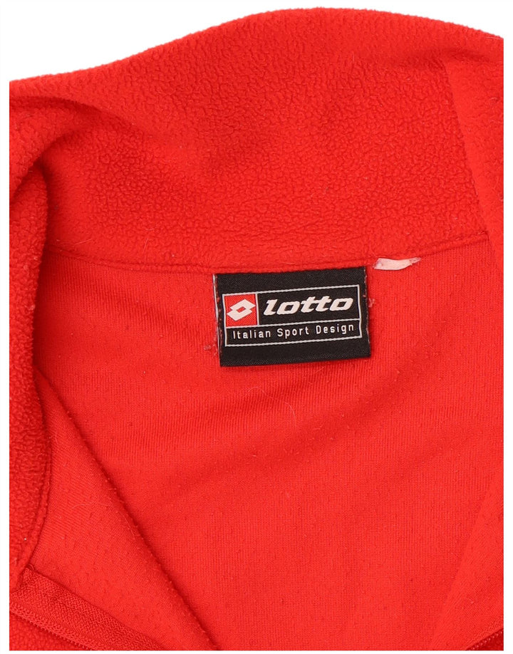 LOTTO Ανδρικό φερμουάρ Fleece Jumper Μεσαίο Κόκκινο
