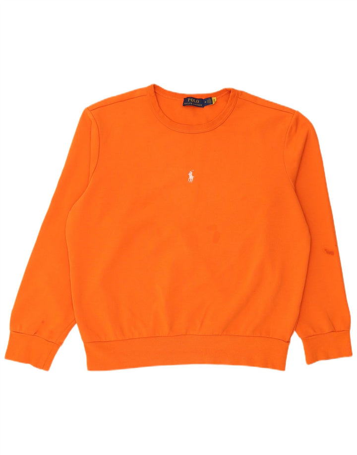 Polo Ralph Lauren Γυναικείο φούτερ μεγάλου μεγέθους Jumper UK 14 Medium Orange