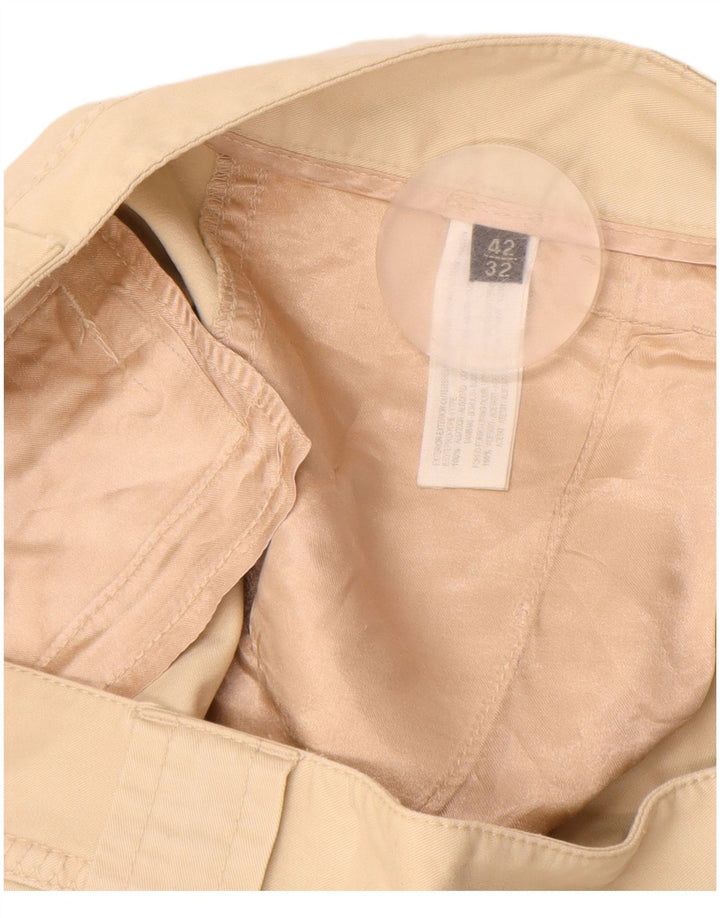 MASSIMO DUTTI Γυναικείο ίσιο παντελόνι Chino EU 42 Large W32 L33 Beige