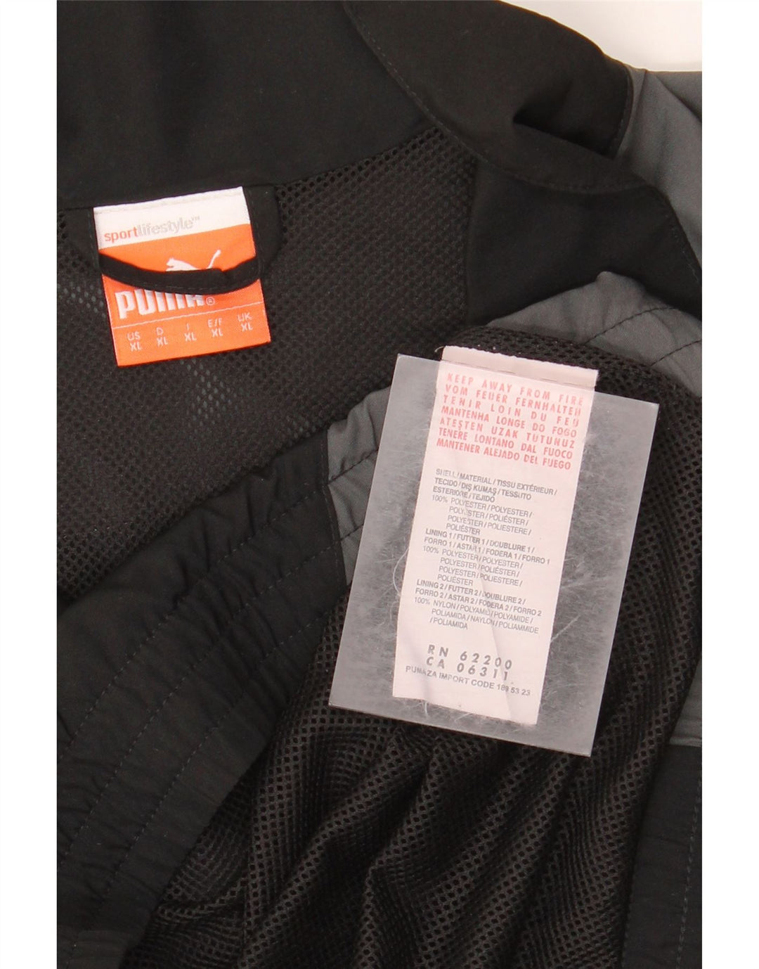 Ανδρική φόρμα PUMA Top Jacket XL Μαύρο Colourblock Πολυεστέρας