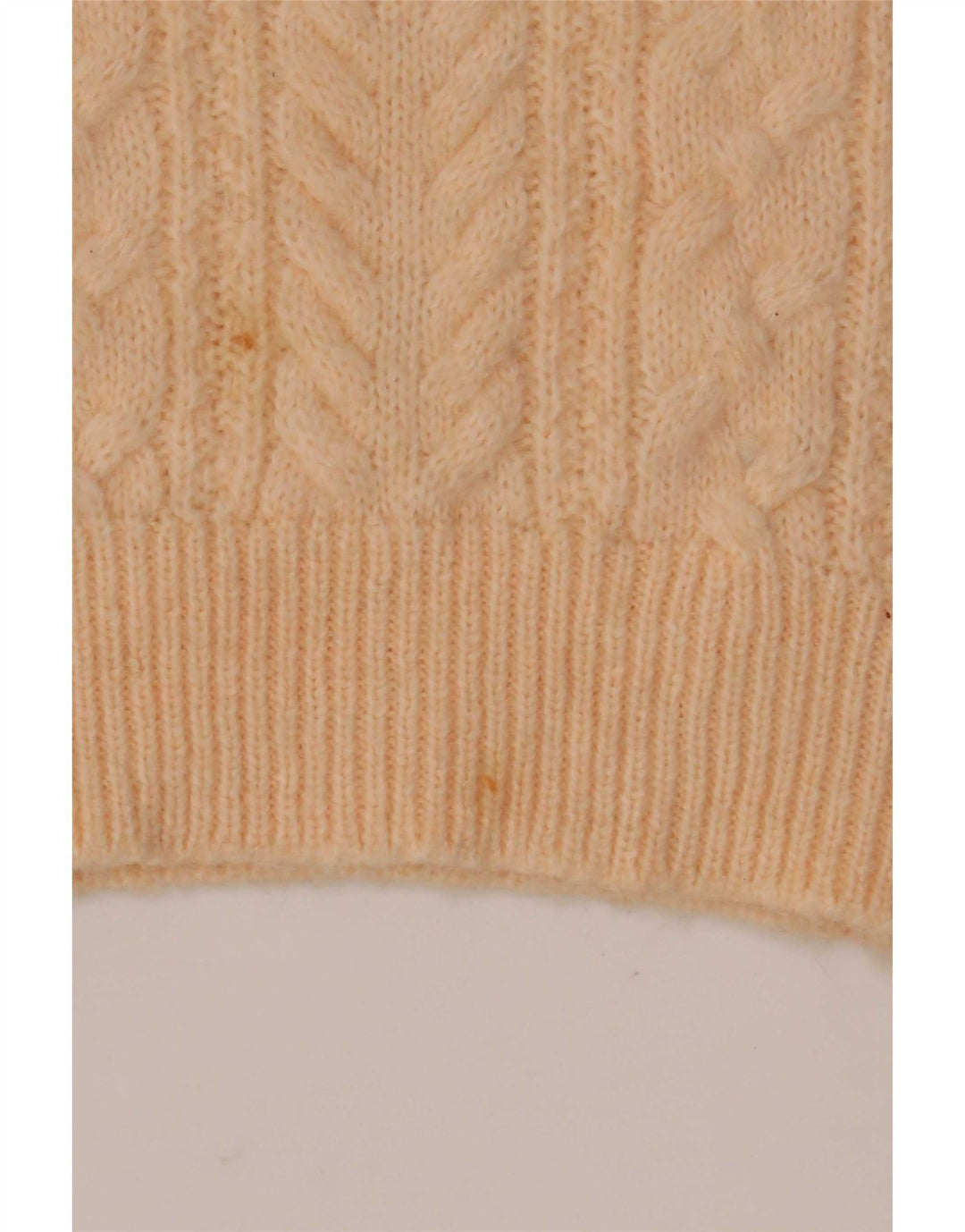 Zara Γυναικείο πουλόβερ με λαιμόκοψη UK 16 Large Beige