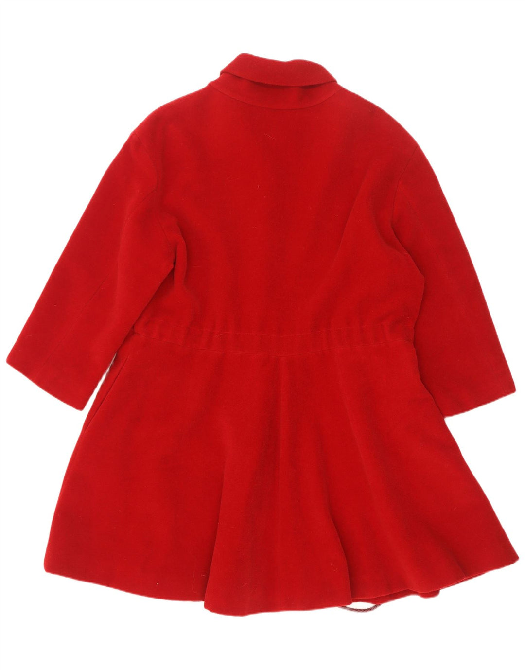 Deni-Cler Γυναικείο Oversized Πανωφόρι UK 10 Small Red Wool