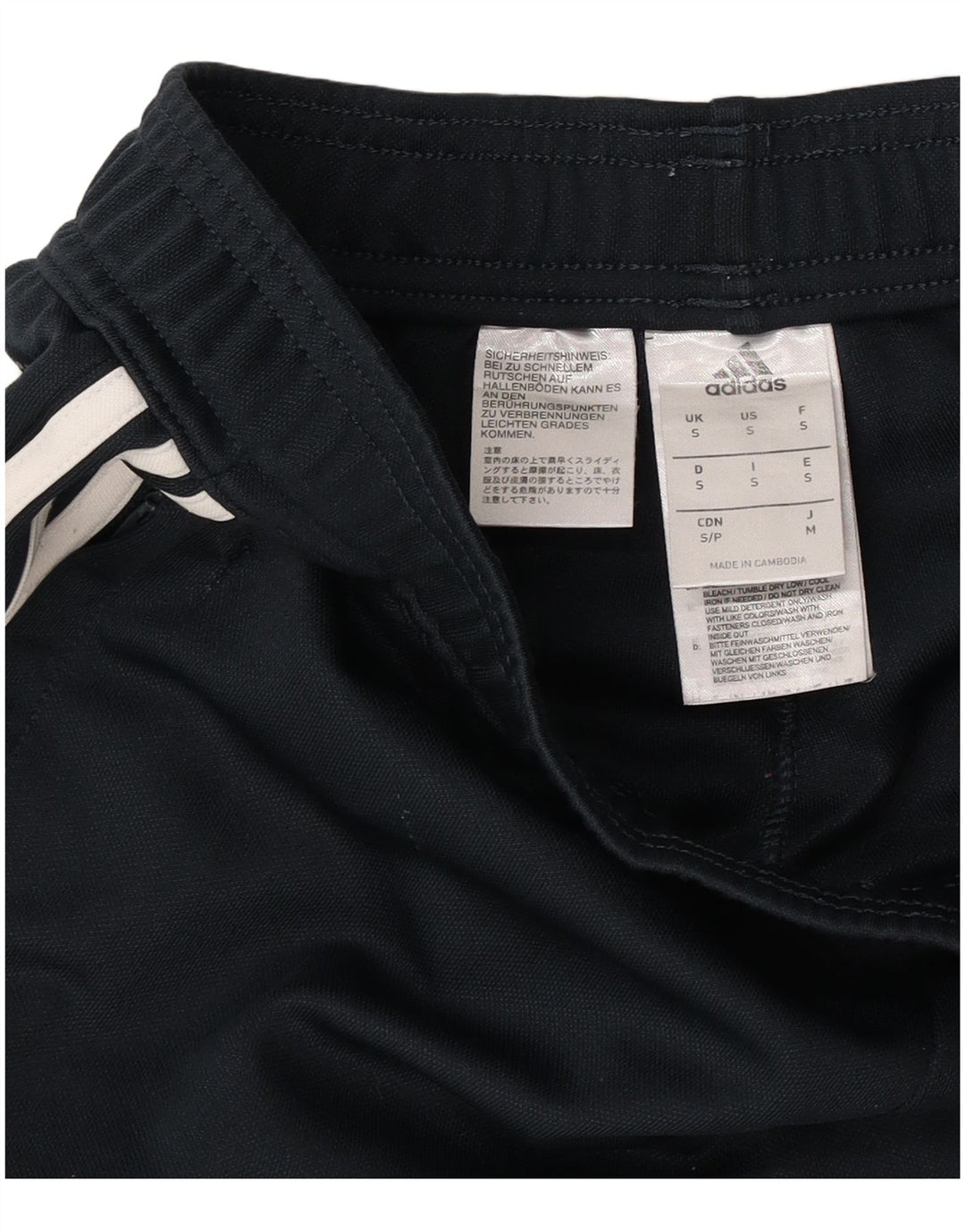 Ανδρική αθλητική φόρμα Adidas Real Madrid Παντελόνι μικρού μαύρου πολυεστέρα