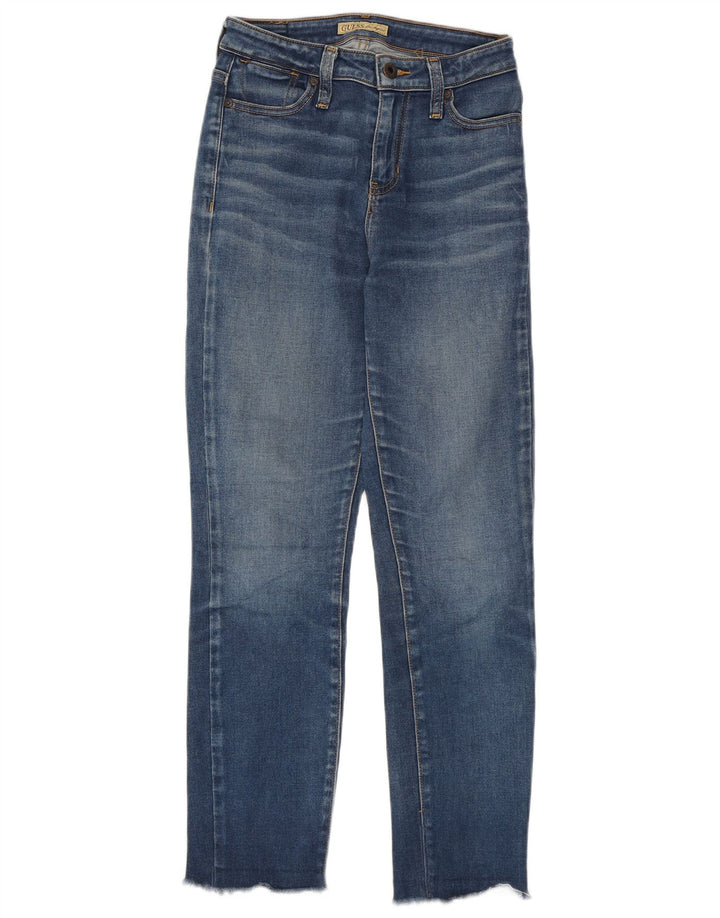 GUESS Γυναικείο Slim Jeans W25 L27 Μπλε Βαμβακερό