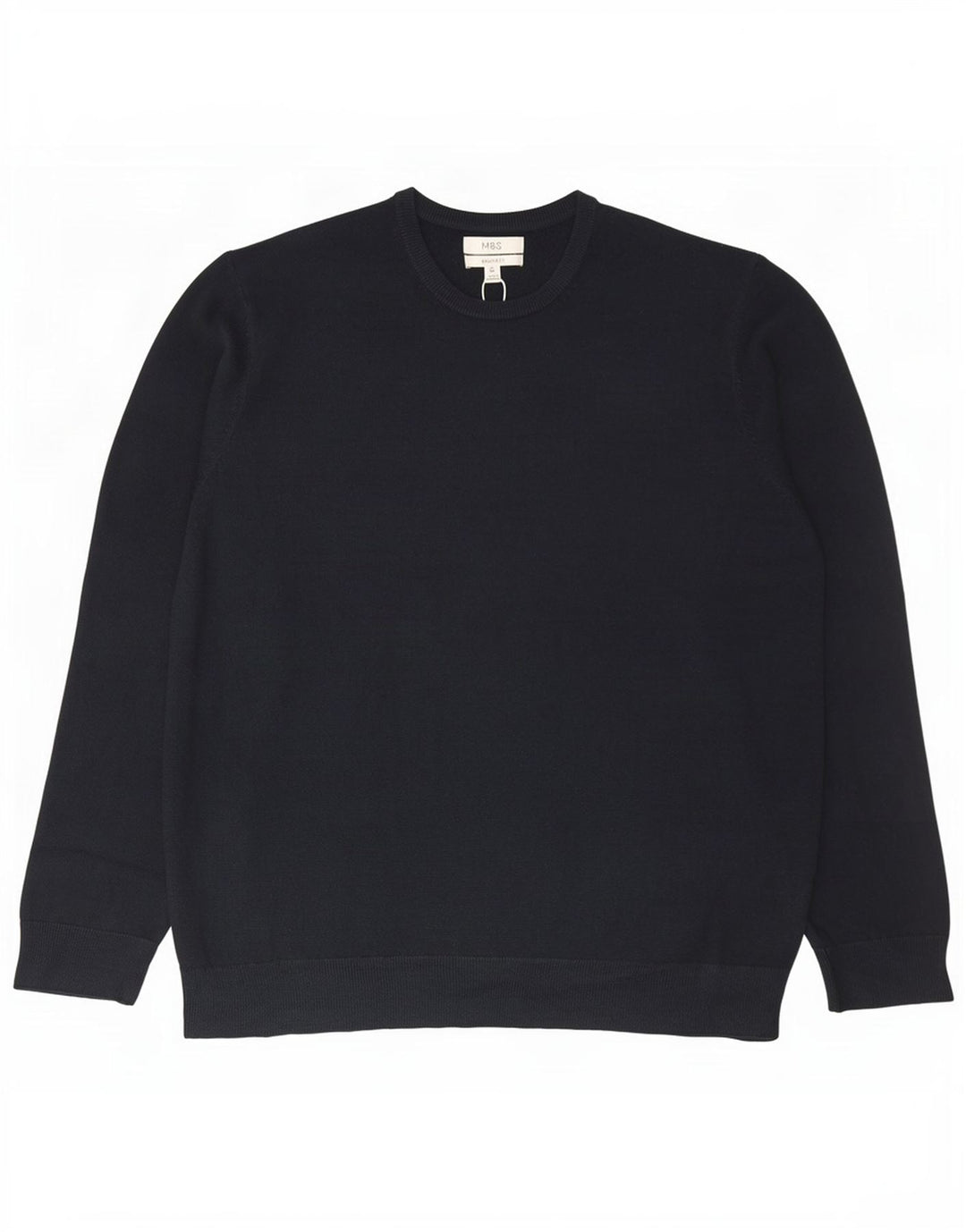 Ανδρικό πουλόβερ Marks & Spencer Crew Neck Jumper 2XL Navy Blue Acrylic