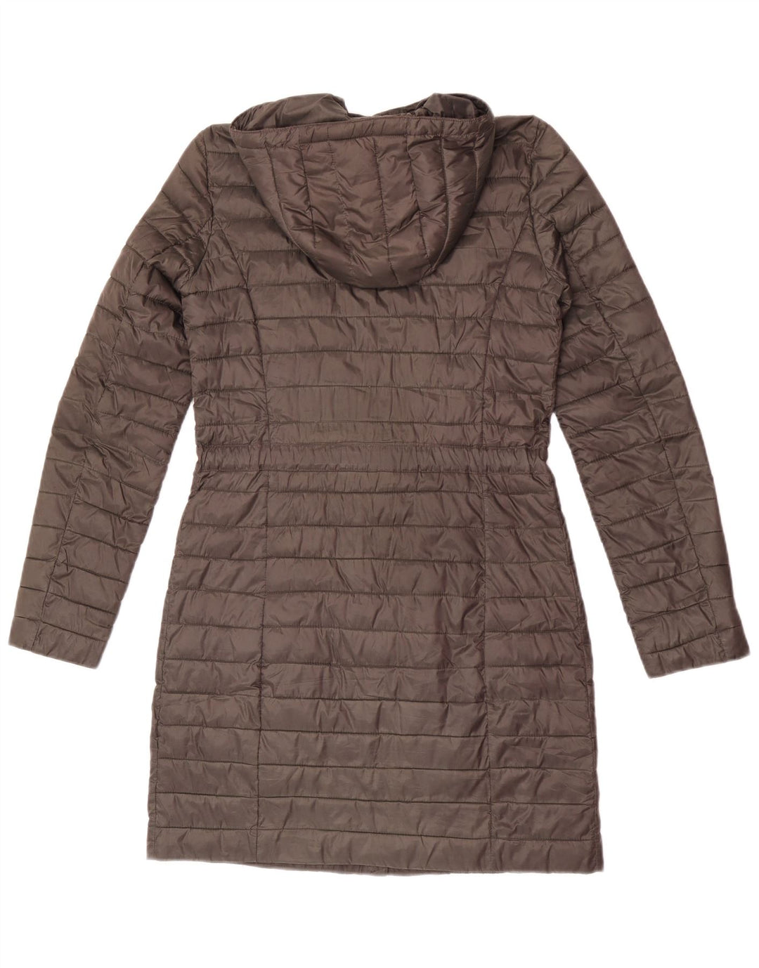 Massimo Dutti Γυναικείο παλτό με κουκούλα UK 10 Small Khaki Polyester