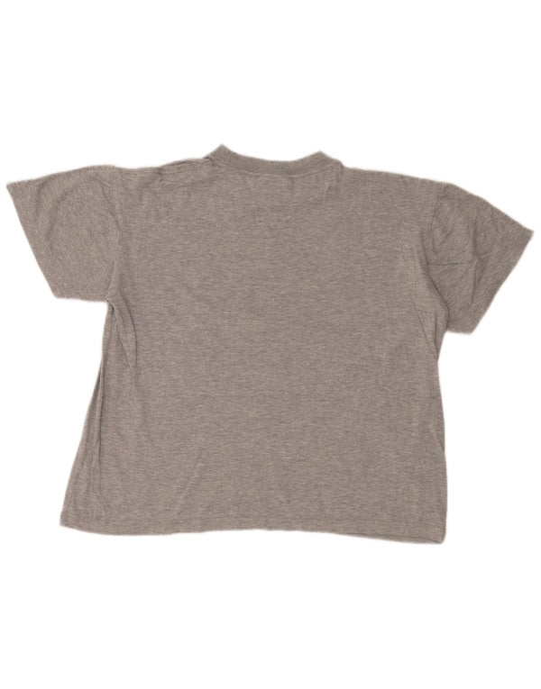 Kappa Γυναικείο T-Shirt Top UK 14 Medium Grey Cotton