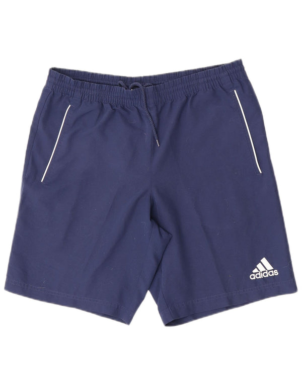 Ανδρικό αθλητικό σορτς Adidas από μεσαίο μπλε ναυτικό πολυεστέρα