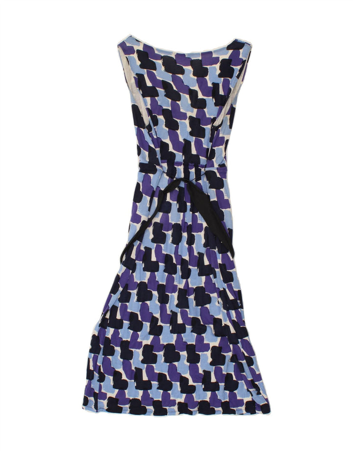 BODEN Womens Sleeveless Basic Dress UK 10 Small Blue Colourblock Lyocell Vintage Boden and Second-Hand Boden from Messina Hembry 