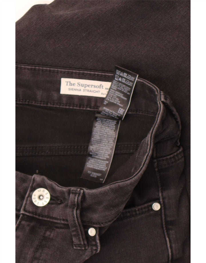 Marks & Spencer Γυναικεία Sienna Straight Jeans UK 12 Medium W30 L30 Black