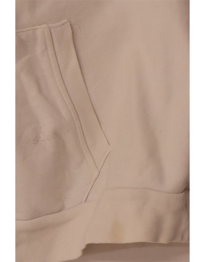 Γυναικείο LEVI'S Oversized Graphic Hoodie Jumper UK 14 Medium Off White