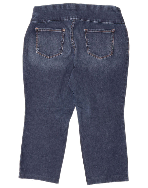 Lee Womens Sculpting Capri Ψηλόλεπτο τζιν US 18 2XL W38 L23 Blue