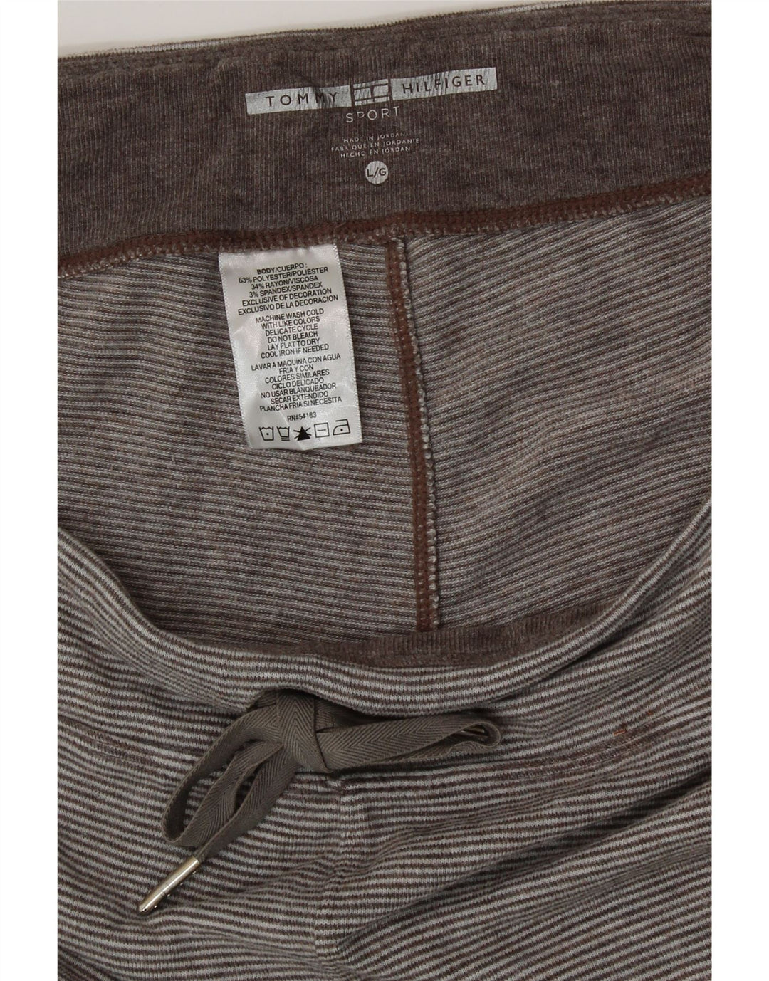 TOMMY HILFIGER Γυναικεία αθλητική φόρμα Παντελόνια Joggers UK 16 Large Grey