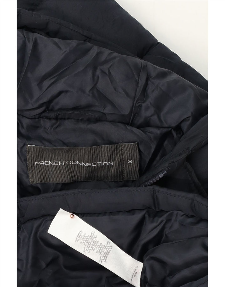 ΓΑΛΛΙΚΗ ΣΥΝΔΕΣΗ Ανδρικό παλτό με κουκούλα με φαρδιά επένδυση UK 36 Small Navy Blue