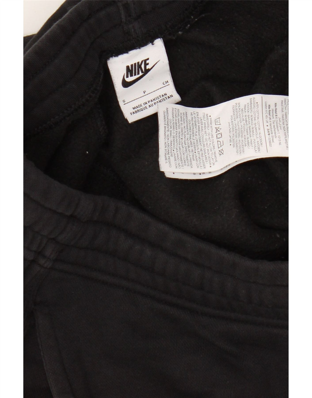 Ανδρική φόρμα Nike Παντελόνι Joggers Μικρό μαύρο βαμβακερό