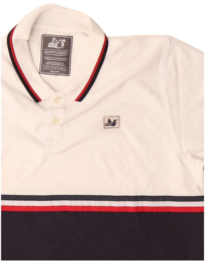 PEACEFUL HOOLIGAN Ανδρικό μπλουζάκι πόλο 2XL μαύρο χρώματος βαμβακερό