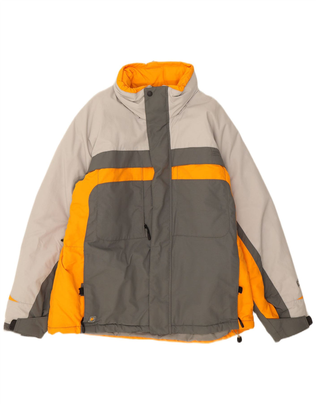 Columbia Ανδρικό μπουφάν σκι με κουκούλα UK 40 Large Grey Colourblock Polyamide