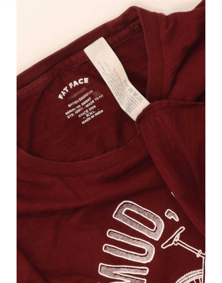 Ανδρικό γραφικό T-Shirt Fat Face Top 2XL βαμβακερό βαμβακερό