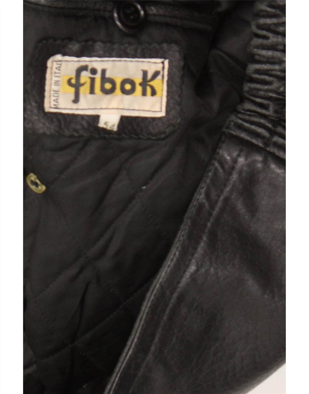 Ανδρικό Δερμάτινο Μπουφάν Fibok IT 54 2XL Μαύρο Δερμάτινο