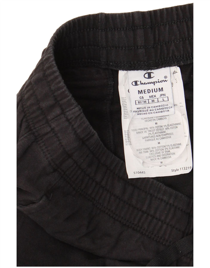 CHAMPION Γυναικεία αθλητική φόρμα γραφικών παντελόνι Joggers UK 14 Medium Black