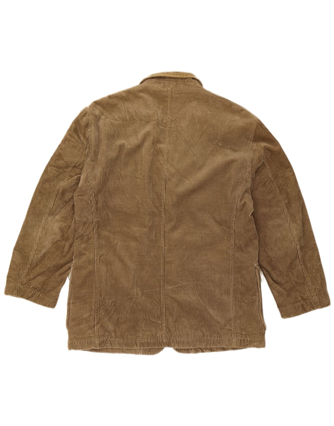 BENETTON Ανδρικό Κοτλέ Μπουφάν IT 50 Μεγάλο Μπεζ Βαμβακερό