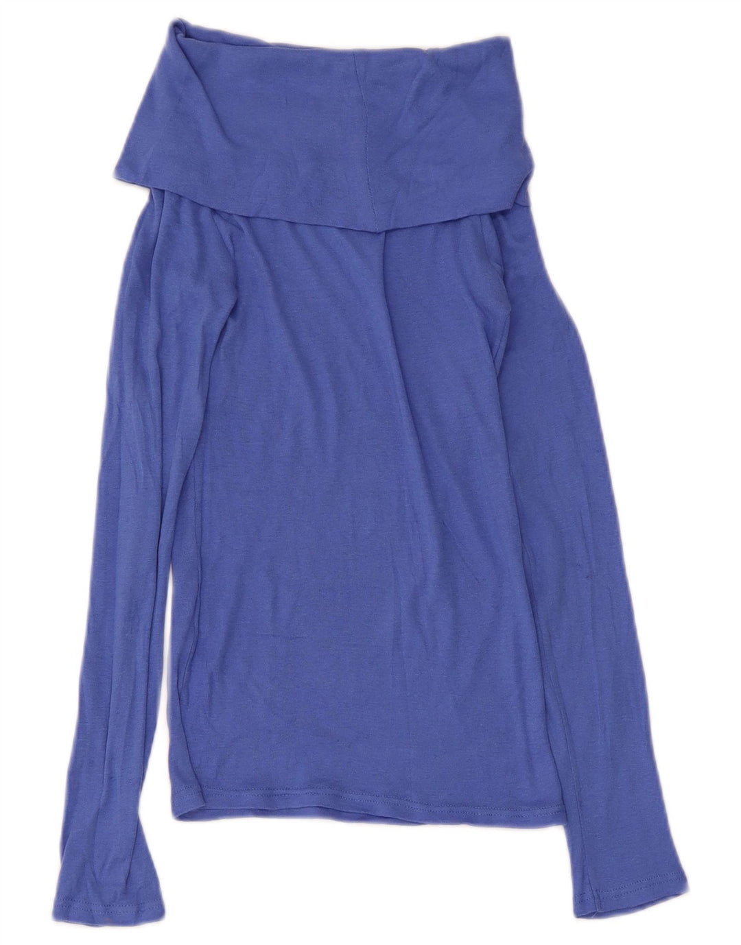 Zara Γυναικείο μπλουζάκι με ρολό μακρυμάνικο UK 8 Small Blue