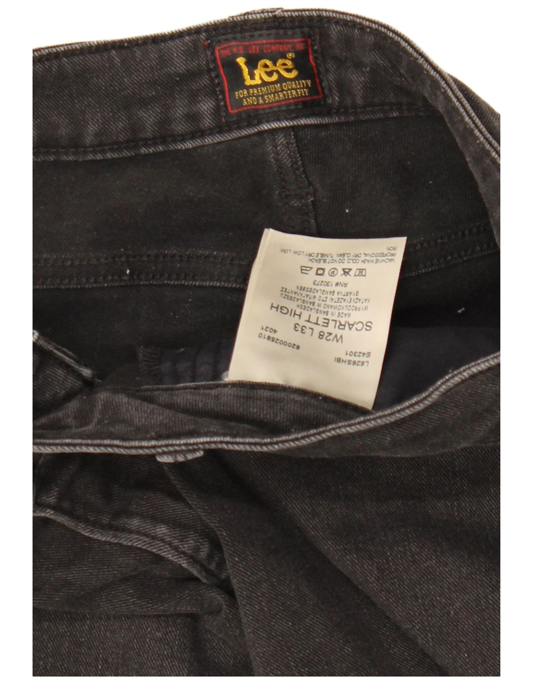 LEE Γυναικείο Scarlett High Skinny Jeans W28 L33 Μαύρο βαμβακερό