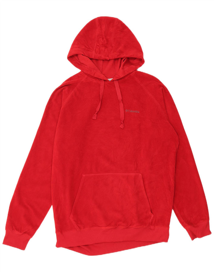 Columbia Ανδρική κουκούλα Fleece Jumper Μεγάλος Κόκκινος Πολυεστέρας