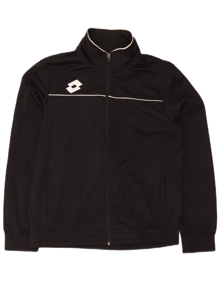 Ανδρική φόρμα Lotto Top Jacket Μικρό Μαύρο Πολυεστέρα