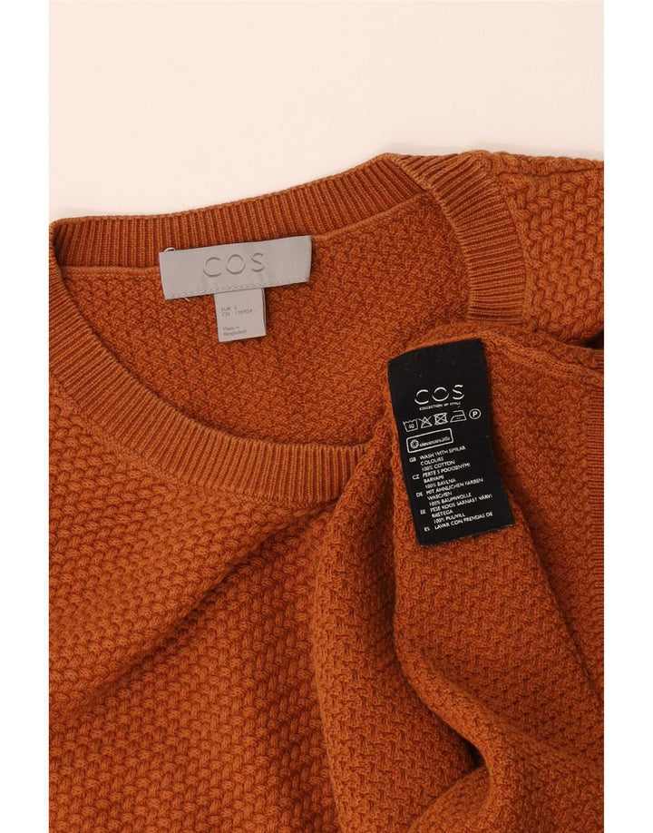 Ανδρικό πουλόβερ Cos Crew Neck Jumper Μικρό πορτοκαλί βαμβακερό