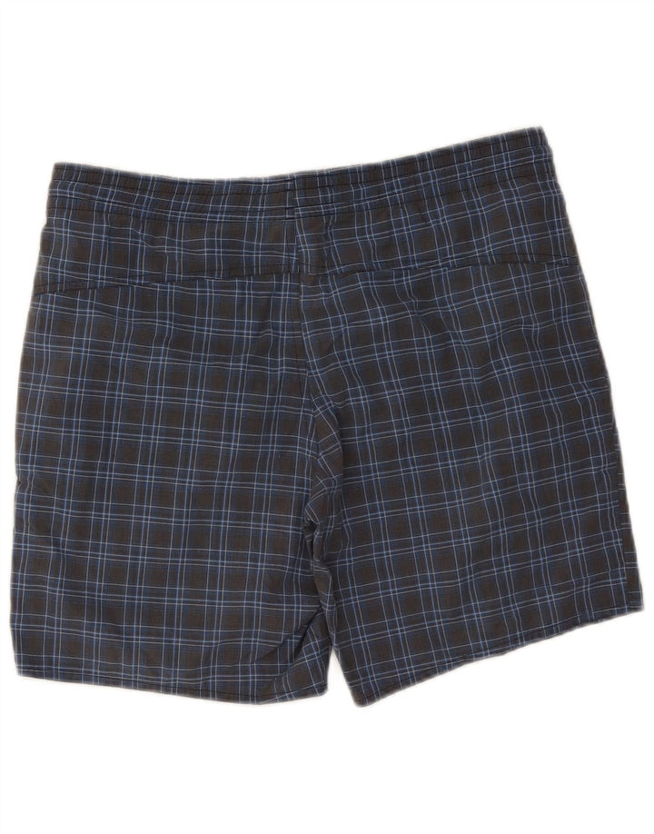 Ανδρικό σορτς κολύμβησης Adidas Μικρό Navy Blue Check Polyester