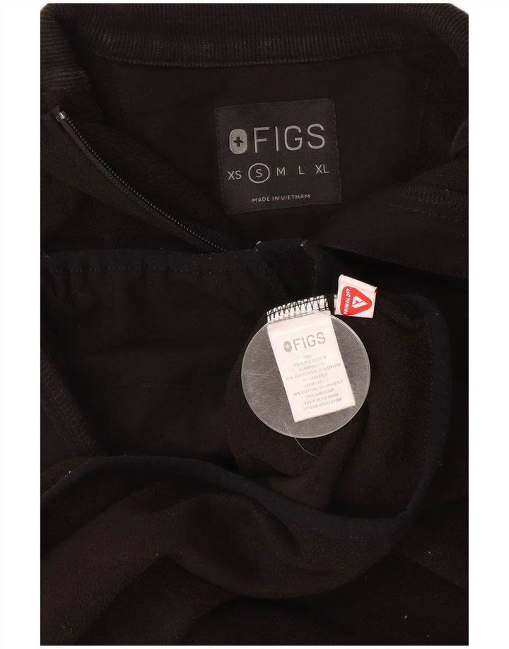 FIGS Γυναικείο Fleece Gilet UK 10 Small Black Polyester