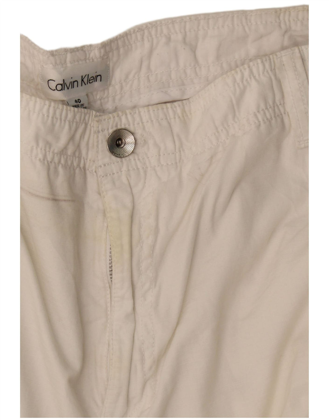 Ανδρικό σορτς Cargo Calvin Klein W40 XL Λευκό βαμβακερό