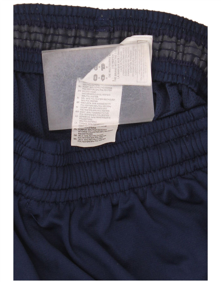 Ανδρικό γραφικό αθλητικό σορτς Adidas με μεσαίο μπλε ναυτικό πολυεστέρα