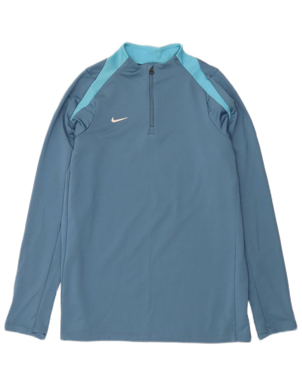 Φόρμα Nike Boys Dri Fit Slim πουλόβερ με φερμουάρ φόρμα 13-14 ετών XL μπλε