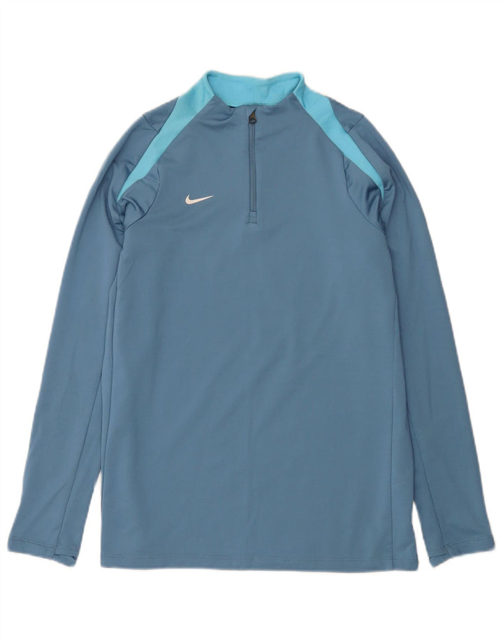 Φόρμα Nike Boys Dri Fit Slim πουλόβερ με φερμουάρ φόρμα 13-14 ετών XL μπλε