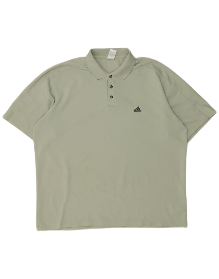 Ανδρικό πουκάμισο πόλο ADIDAS XL Πράσινο πολυεστέρα