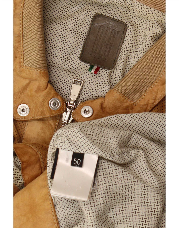 AFG Ανδρικό Suede Jacket IT 50 Large Beige