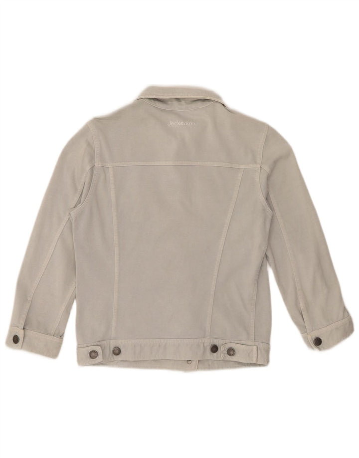 Jeckerson Γυναικείο Bomber Jacket UK 10 Small Blue Cotton
