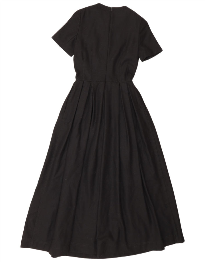 Massimo Dutti Γυναικείο Maxi Φόρεμα EU 34 2XS Μαύρο Μαλλί