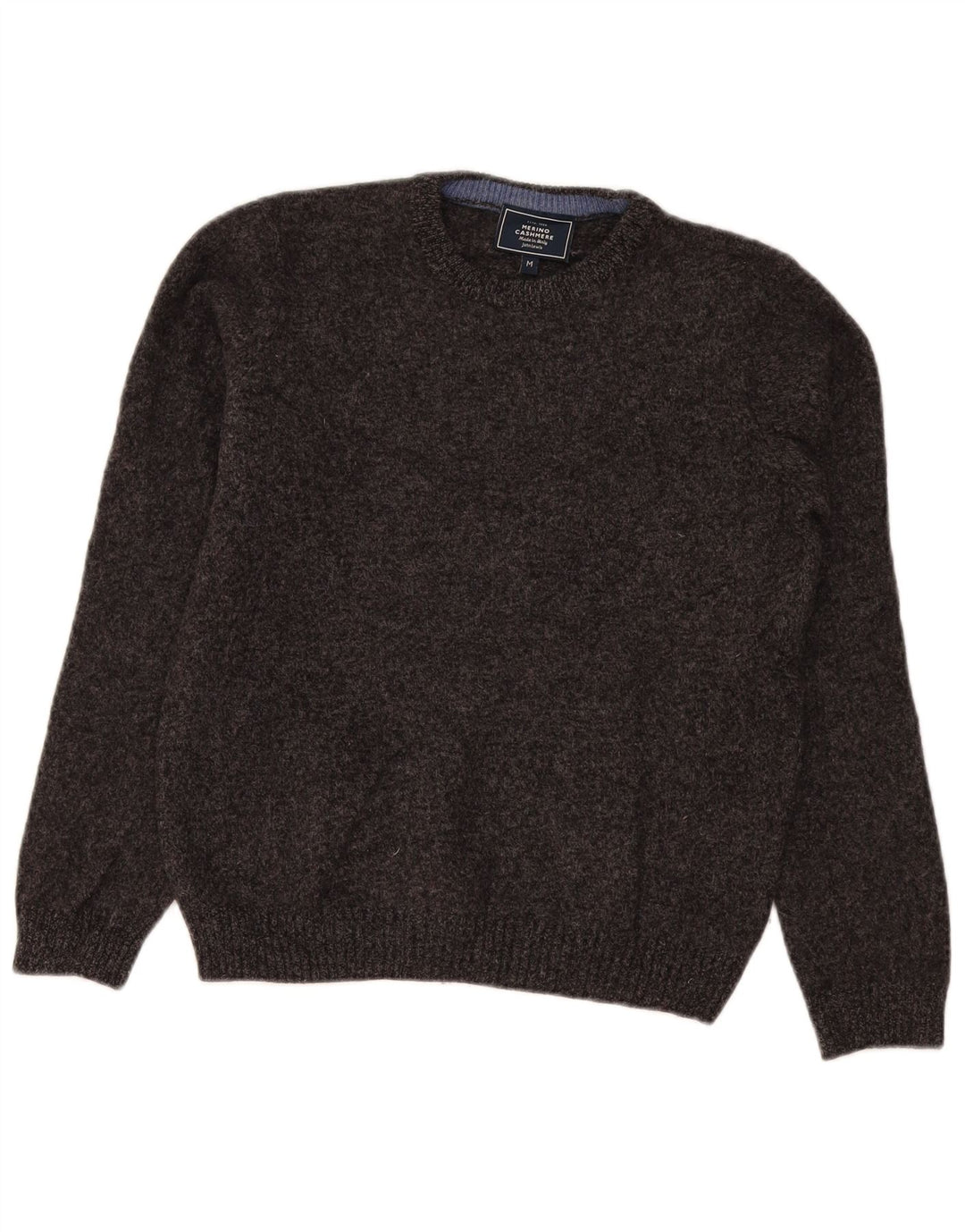 John Lewis Γυναικείο πουλόβερ με λαιμόκοψη UK 14 Medium Grey Lambswool